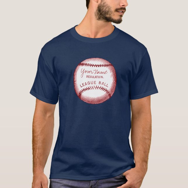 Camiseta Basebol personalizado vintage (Frente)