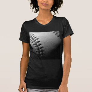 Camiseta Basebol Preto e Branco Fechado