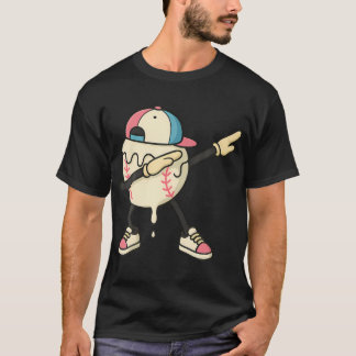 Camiseta Basebol Sorvete Gotejamento Dabbing Basebol