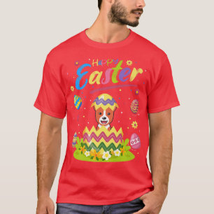 Camiseta Basenji Dog Lover Engraçado Páscoa Ovo Basenji Hap