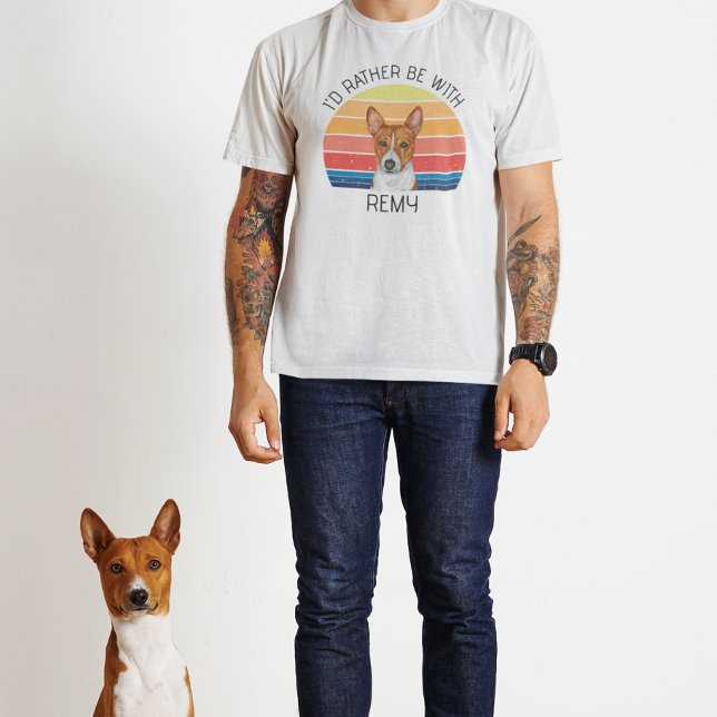 Camiseta Basenji Eu Preferencialmente Com Nome Personalizad (Criador carregado)