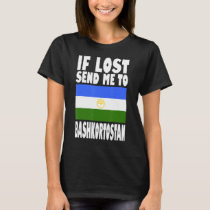 Camiseta Bashkortostan Flag Design Se perdido me envie para