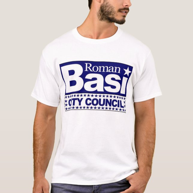Camiseta Basi romano para o Conselho Municipal (Frente)
