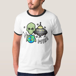 Camiseta Básica Alien All Mine Men's Ringer