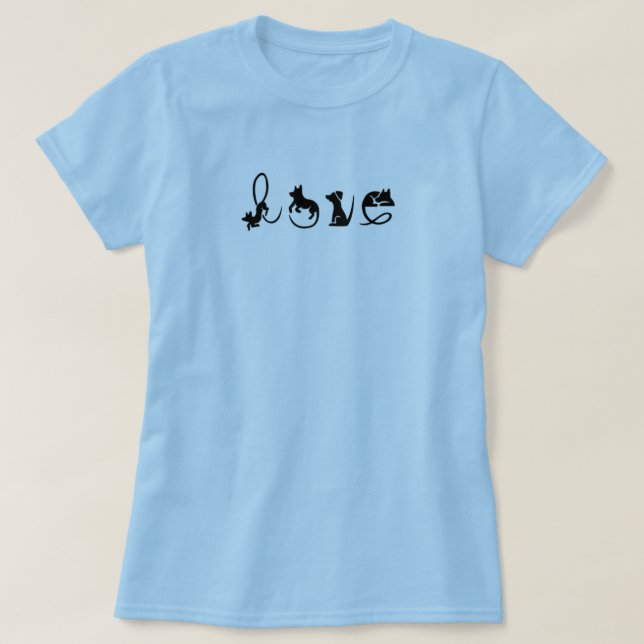 Camiseta Básica Amor de Cachorro (Frente do Design)