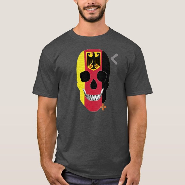 Camiseta básica B2 da HANDSKULL Alemanha (Frente)