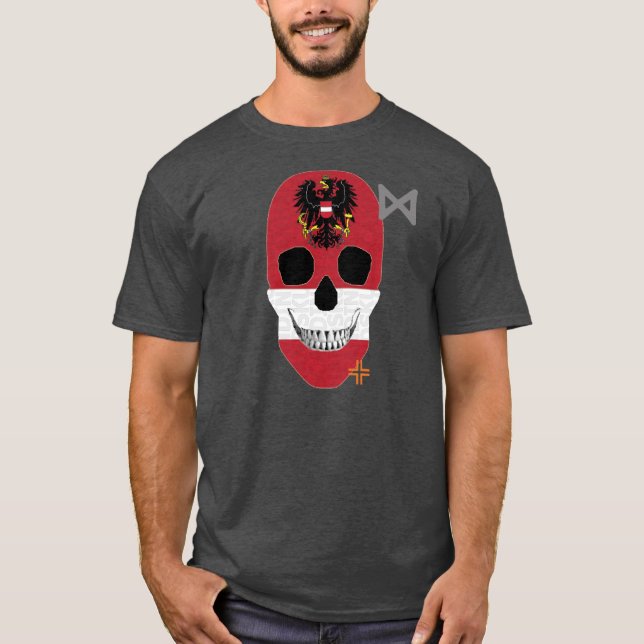 Camiseta básica B2 da HANDSKULL Áustria (Frente)