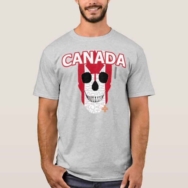 Camiseta básica B2 da HANDSKULL Canadá (Frente)