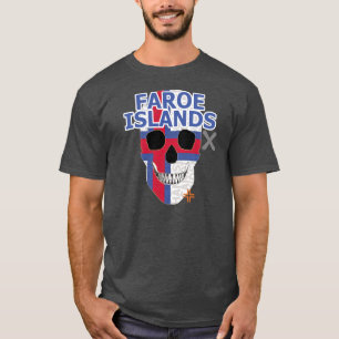 Camiseta básica B2 das Ilhas Faroé HANDSKULL