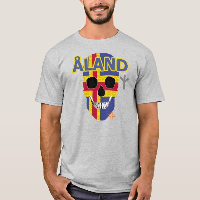 Camiseta básica B2 HANDSKULL Aland (Frente)