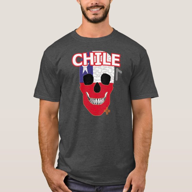 Camiseta básica B2 HANDSKULL Chile (Frente)