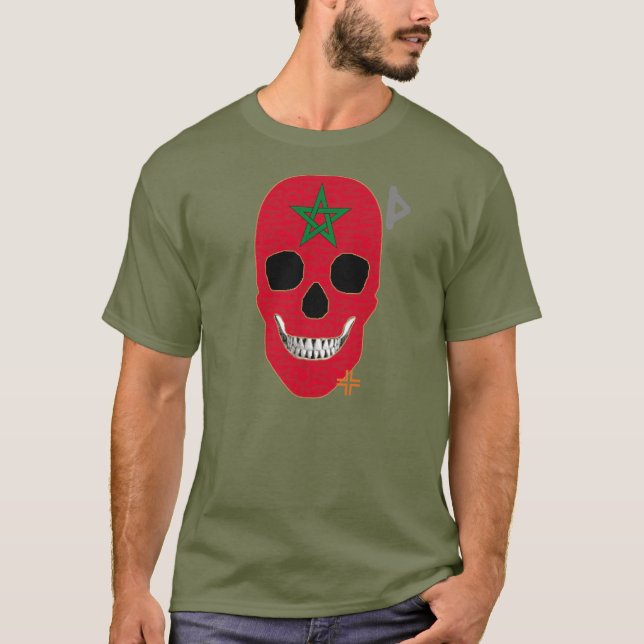 Camiseta básica B2 HANDSKULL Marrocos (Frente)