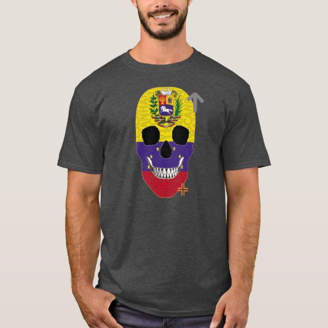 Camiseta básica B2 HANDSKULL Venezuela (Frente)