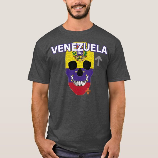 Camiseta básica B2 HANDSKULL Venezuela (Frente)