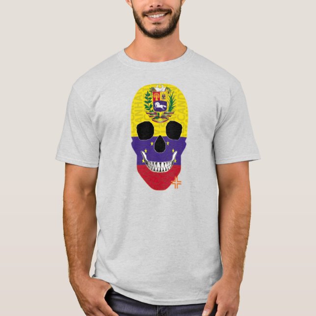 Camiseta básica B2 HANDSKULL Venezuela (Frente)