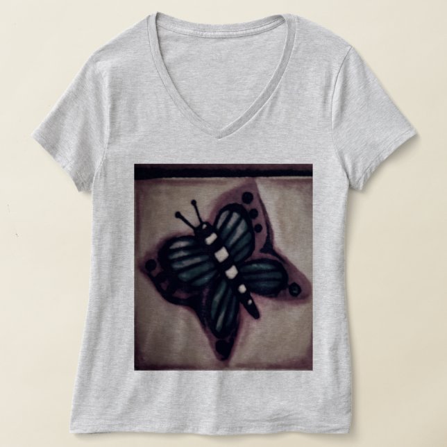 Camiseta Básica Borboleta Rústica, PEQUENA (Postura )