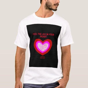 Camiseta Básica Branca de Coração Masculina