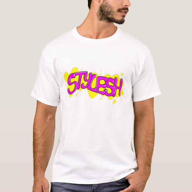 Camiseta Básica Branca Stylesh (Frente)