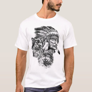 Camiseta Básica, Branco, Designer Indio e Animais