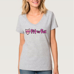 Camiseta Básica com Decote em V FitbyFox Fundament