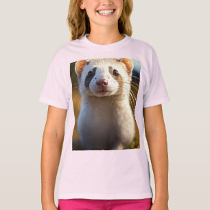 Camiseta Básica das Crianças de Silver Ferret