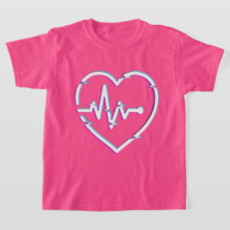 Camiseta Básica das Crianças de Verificação Cardía