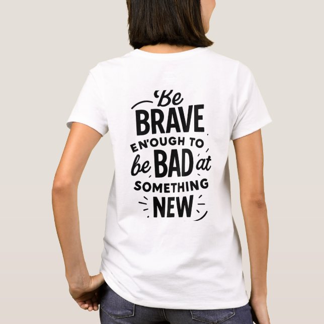 Camiseta Básica das Mulheres (Verso)