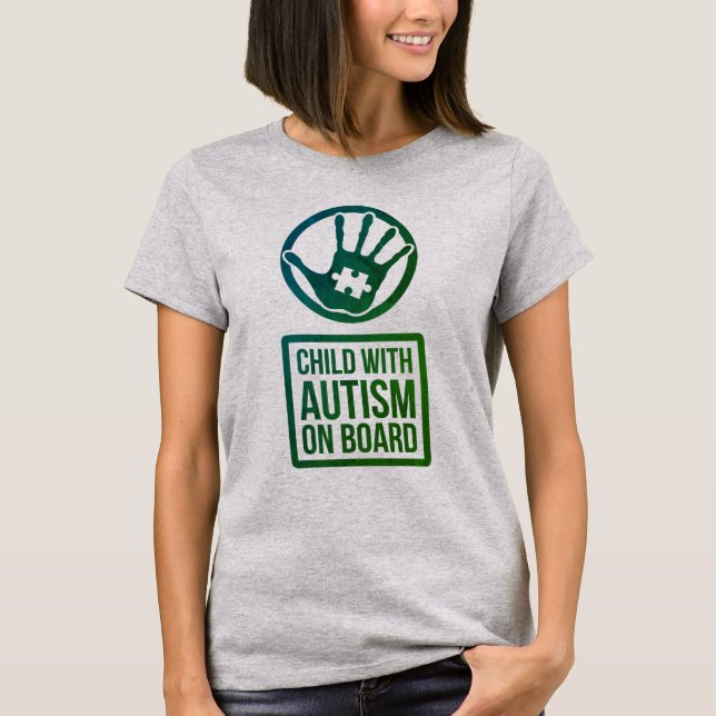 Camiseta Básica das Mulheres Autismo (Frente)