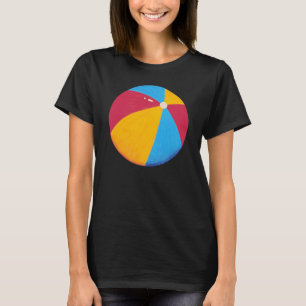 Camiseta Básica das Mulheres de Bola de Praia