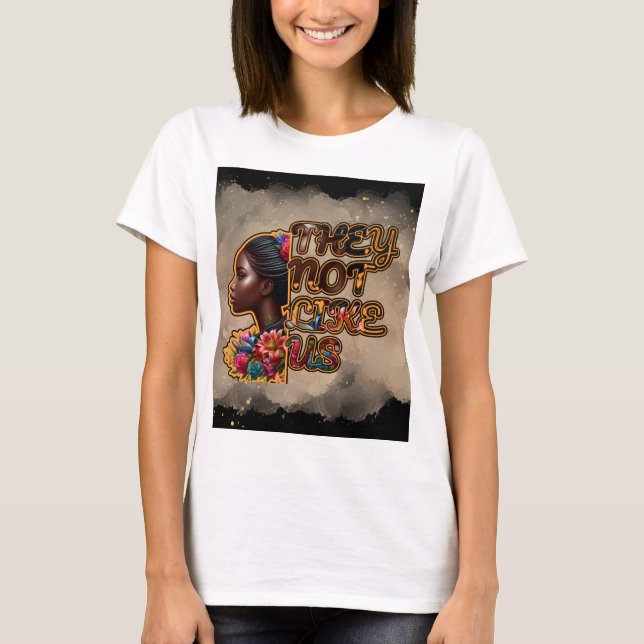 Camiseta básica das mulheres - elas não gostam de  (Frente)