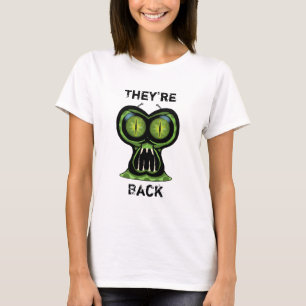 Camiseta básica de Alienígena espacial feminina