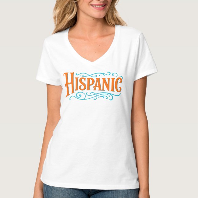Camiseta básica de camiseta-do-pescoço-feminino (Frente)