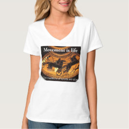 Camiseta básica de camiseta-do-pescoço-feminino