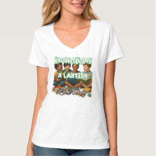 Camiseta básica de camiseta-do-pescoço-feminino