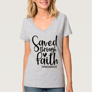 Camiseta básica de camiseta-do-pescoço-feminino