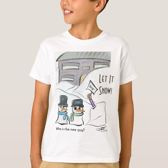 Camiseta básica de capa longa das mulheres da nova (Frente)