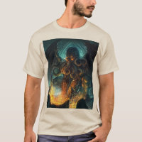 Camiseta básica de design de Lovecraft para Cthulh