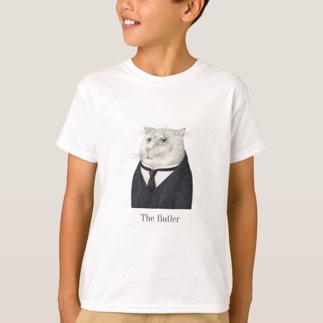 Camiseta Básica de GATO-BUTLER (Frente)