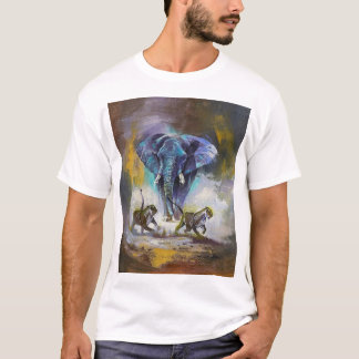 Camiseta básica de homens com Design animal