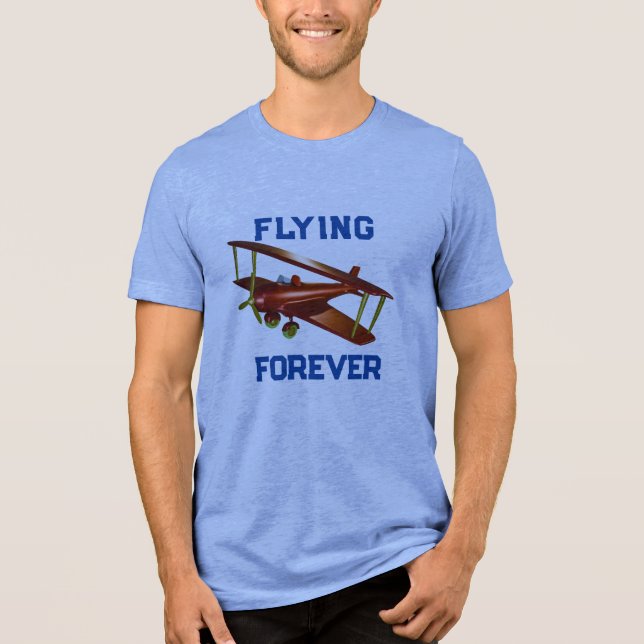 Camiseta básica de homens de aviação (Frente)