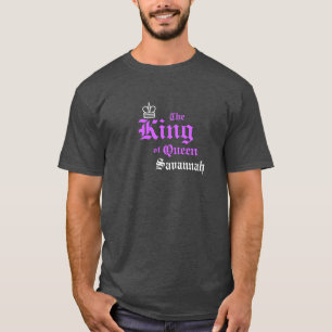 Camiseta Básica de Homens do Neon Purple King
