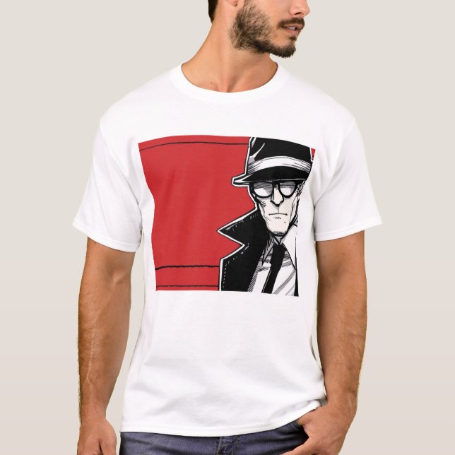 Camiseta Básica de Homens em Quadrinhos Minimalist (Frente)