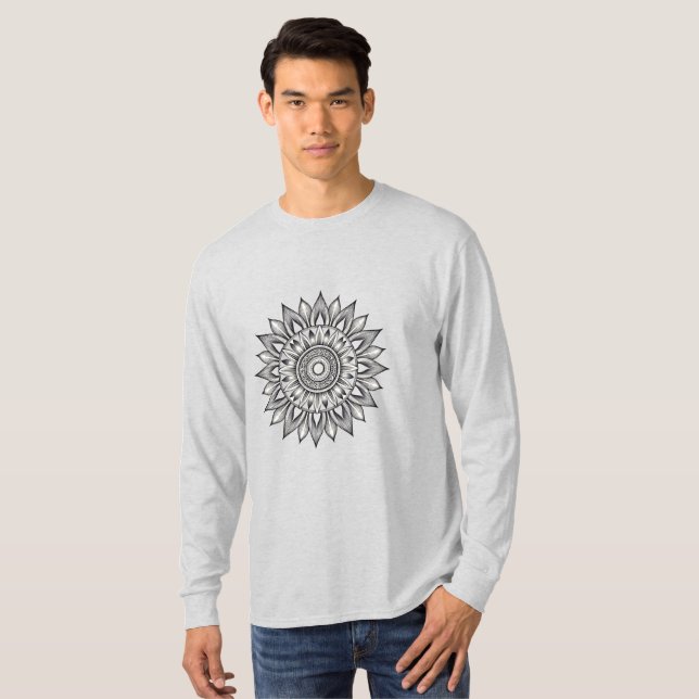 Camiseta Básica de Manga Longa (Frente Completa)