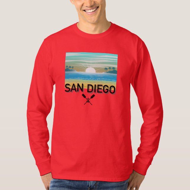 Camiseta Básica de Manga Longa San Diego Design (Frente)
