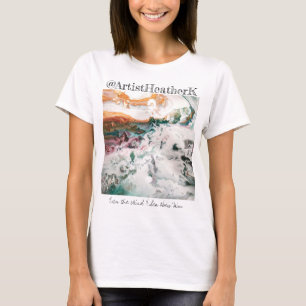 camiseta básica de mulheres - Até mesmo o vento 