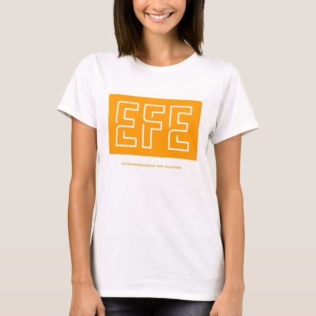 Camiseta básica de mulheres da EFE (Frente)
