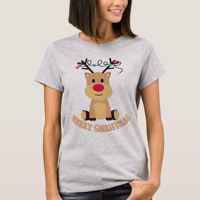 Camiseta básica de mulheres de Natal nas Cinzas (Frente)
