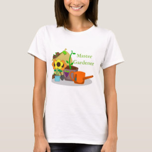 Camiseta básica de mulheres jardineiras