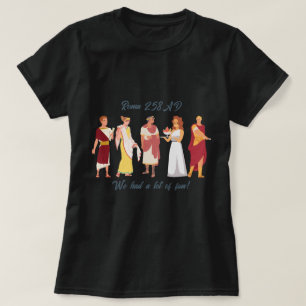 Camiseta básica de mulheres Roma 258 AD