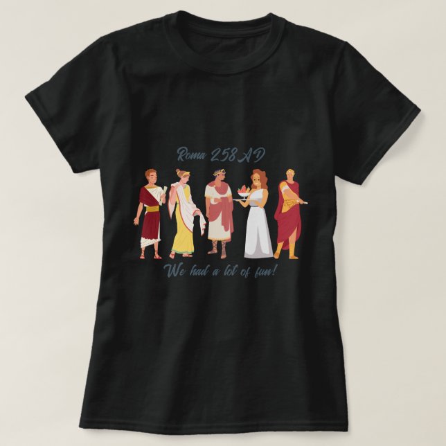 Camiseta básica de mulheres Roma 258 AD (Frente do Design)
